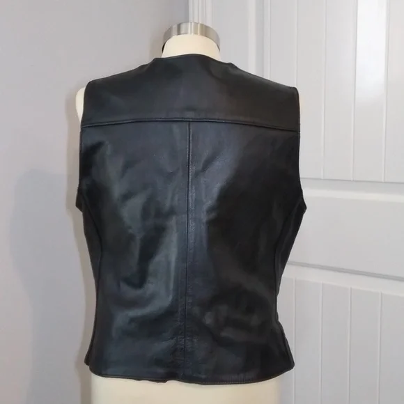 Harley Davidson Women's Leather Vest - Picture 2 of 12